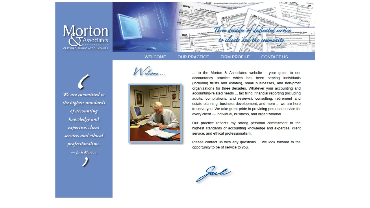 Morton & Associates page