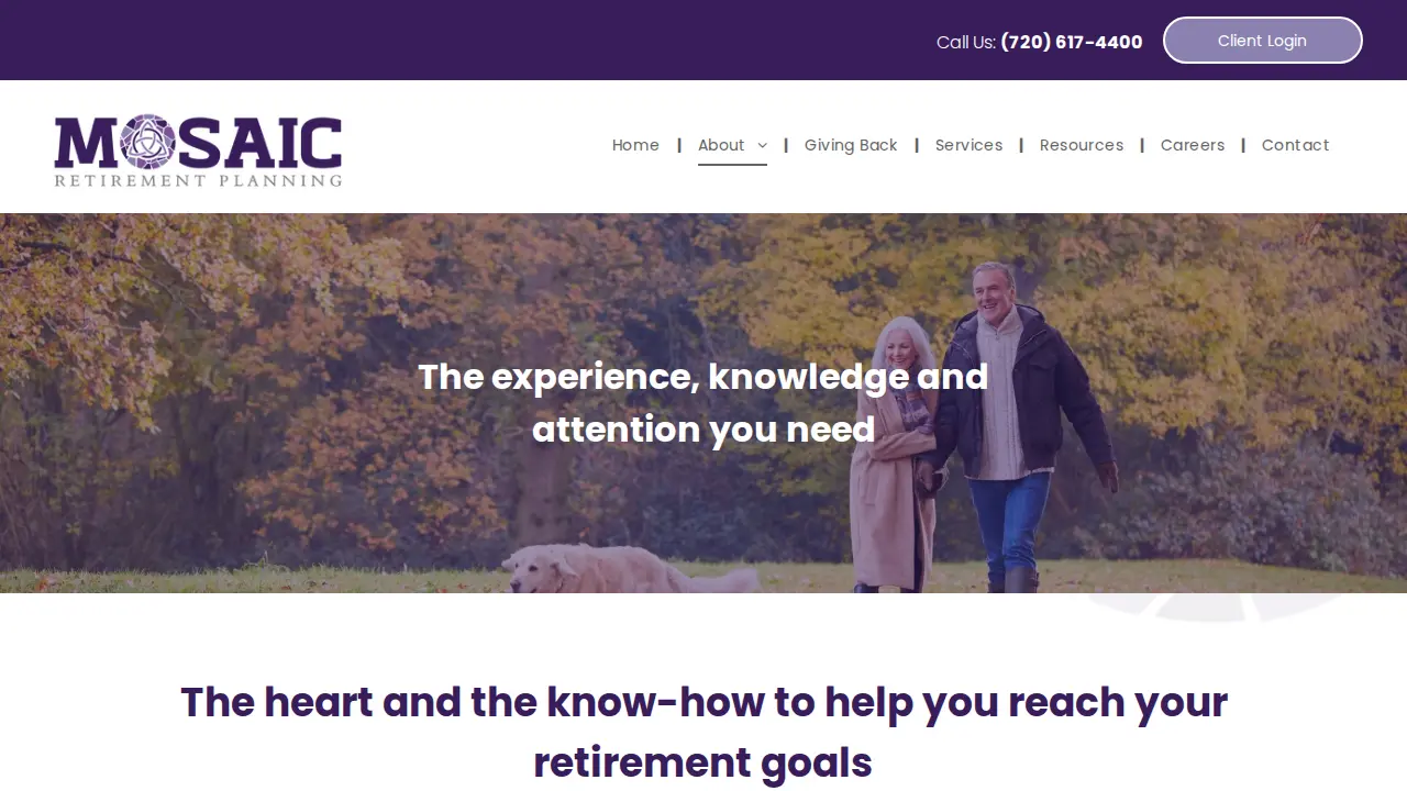Mosaic Retirement Planning, LLC page