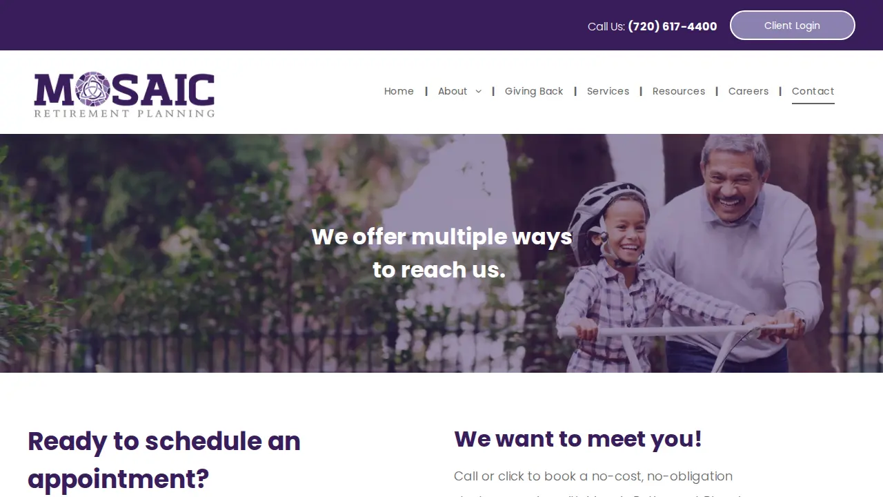 Mosaic Retirement Planning, LLC page