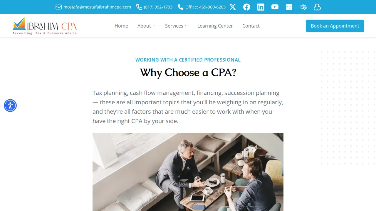 Mostafa Ibrahim Sabry CPA, LLC - Mostafa Ibrahim CPA page