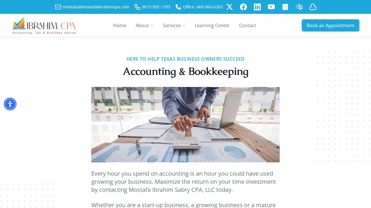 Mostafa Ibrahim Sabry CPA, LLC - Mostafa Ibrahim CPA page