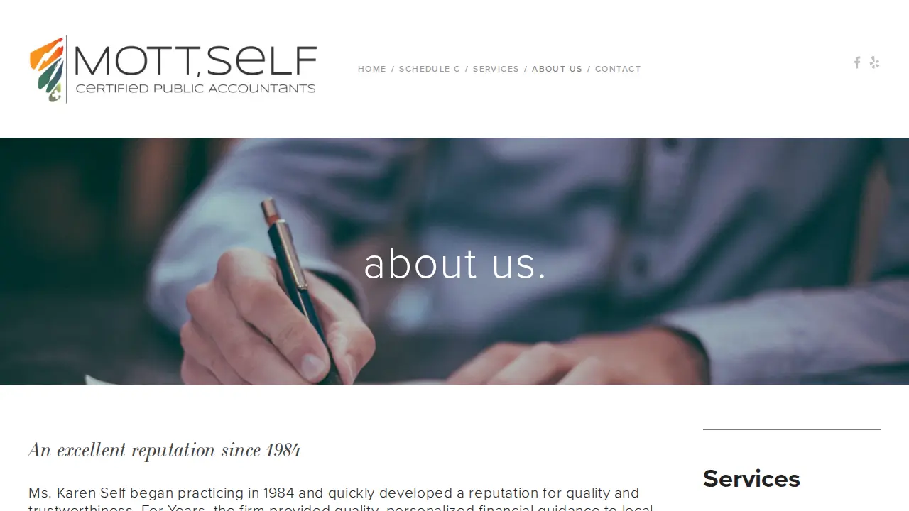 Mott, Self & Associates page
