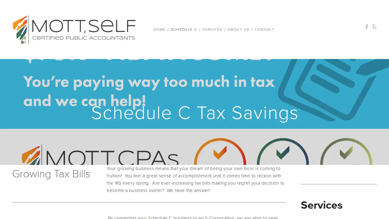 Mott, Self & Associates page