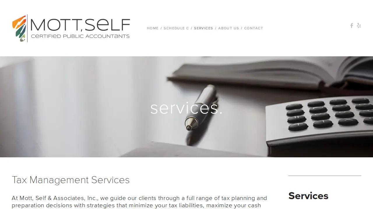 Mott, Self & Associates page