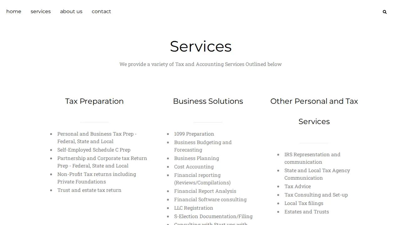 Mountain Tax and Accounting page