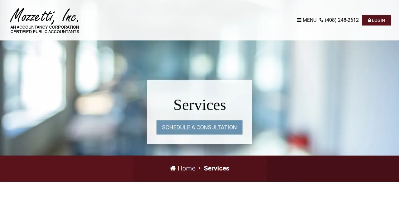 Mozzetti Inc page