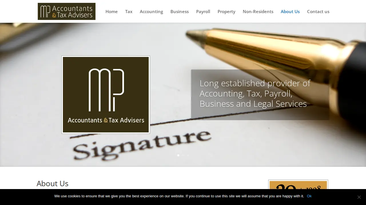 MP Accountants page