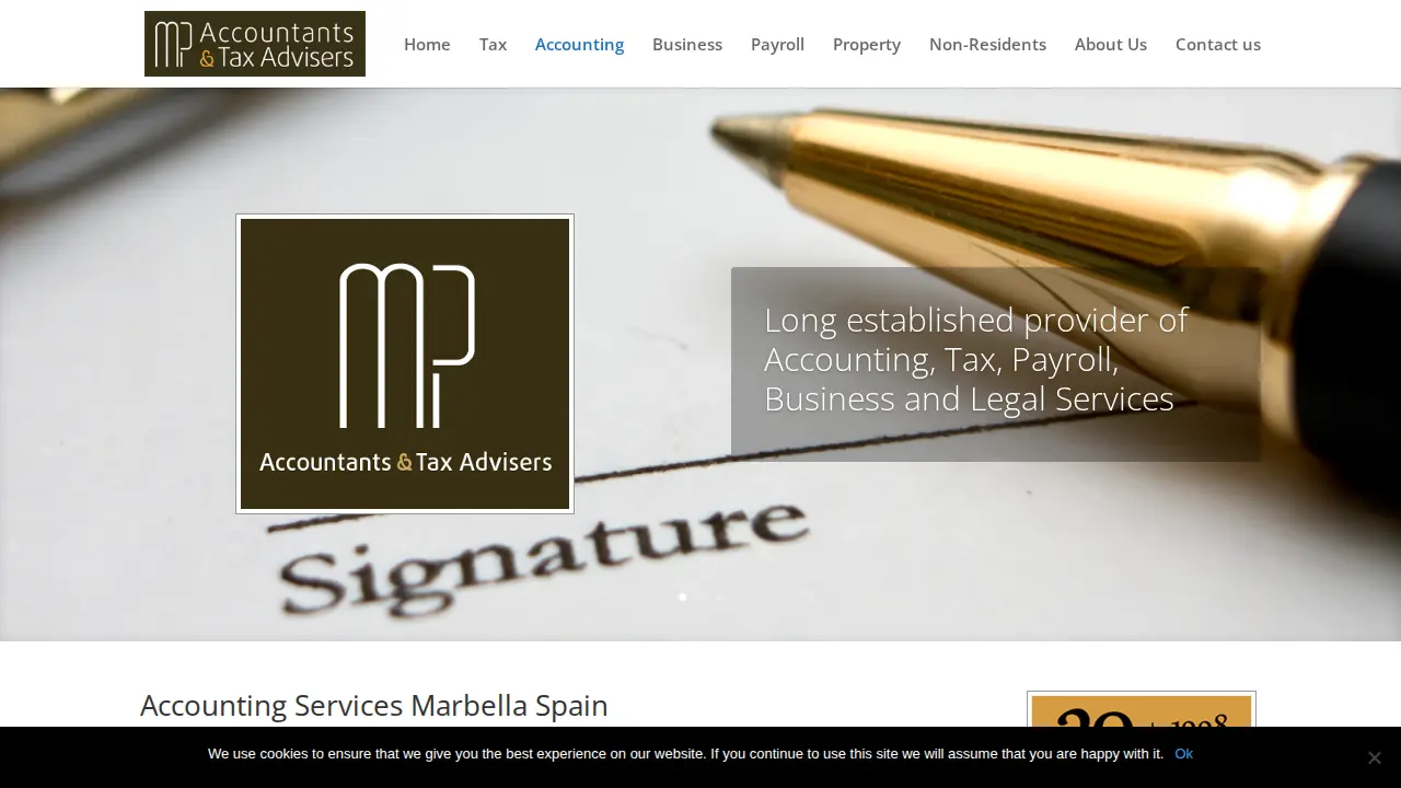 MP Accountants page
