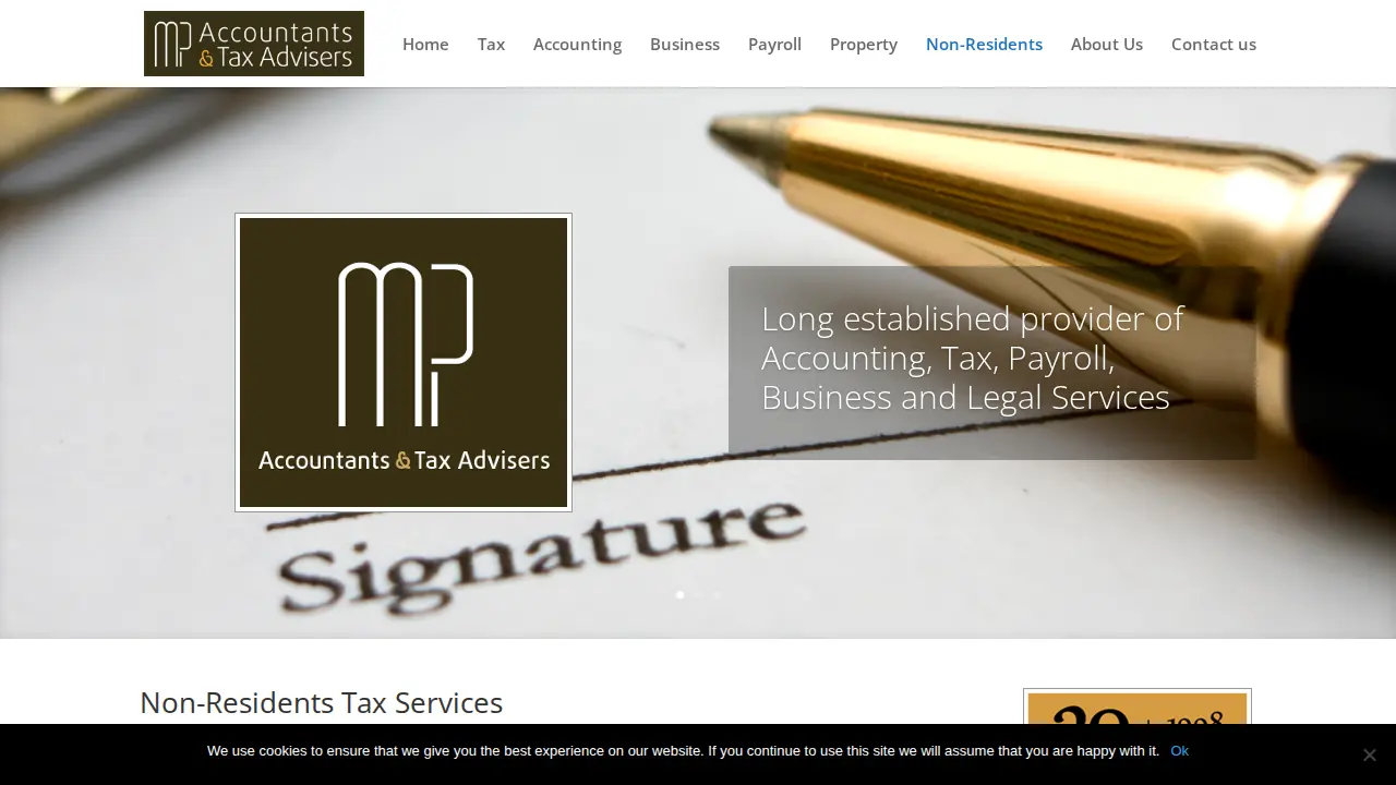 MP Accountants page