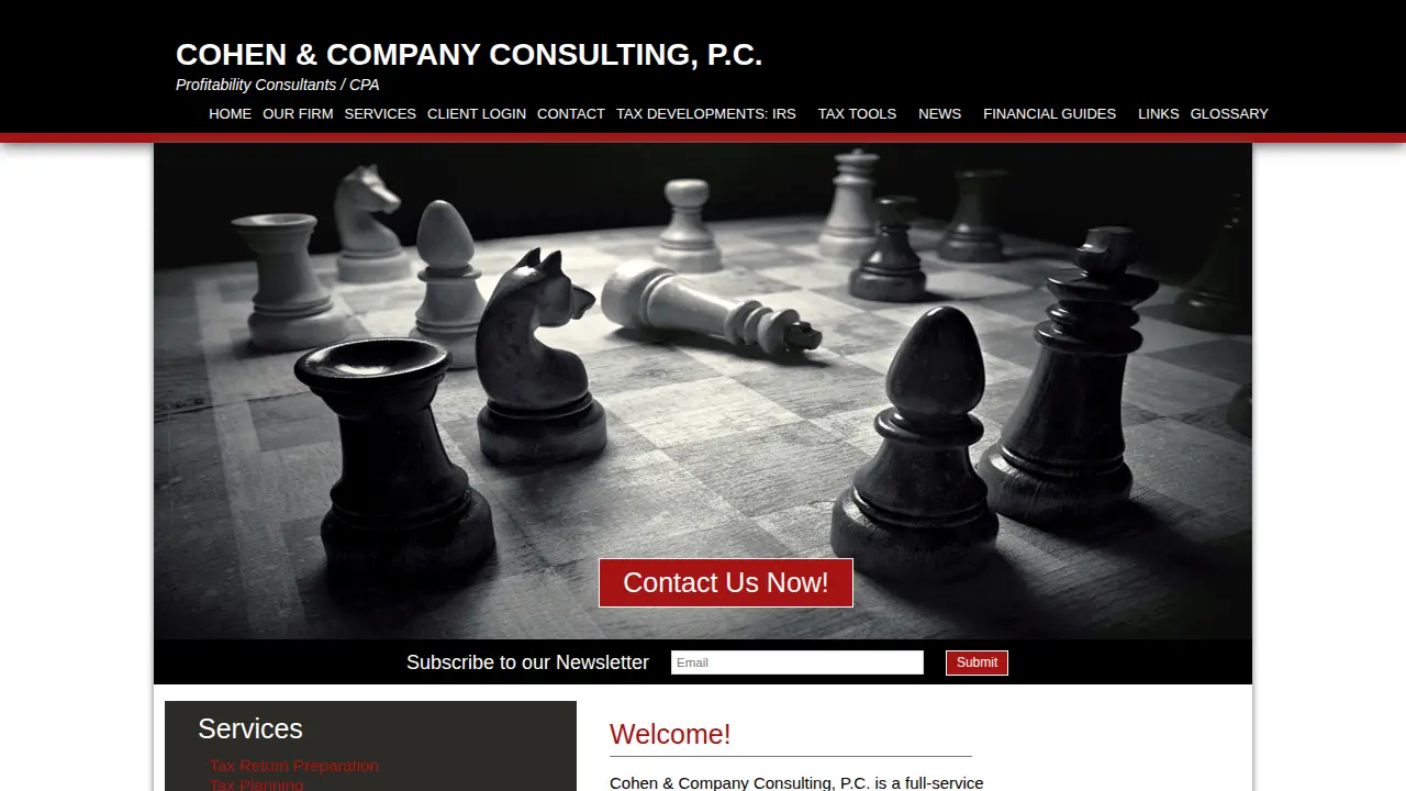Cohen & Co Consulting website