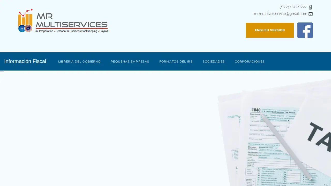 MR Multiservices page