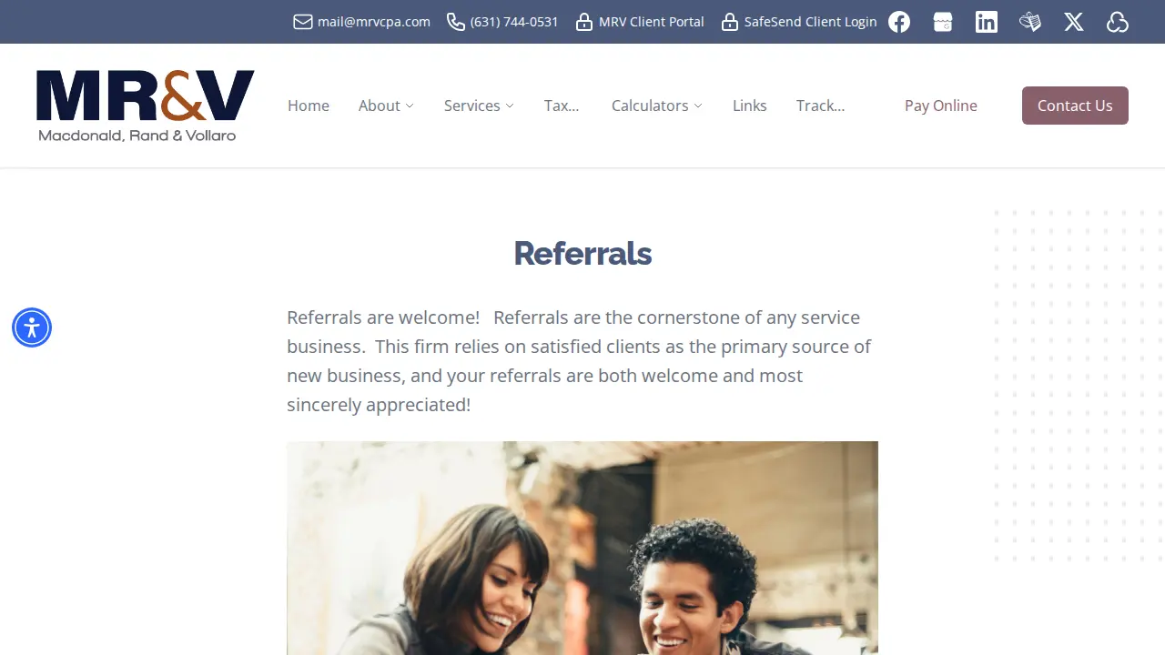 Macdonald, Rand & Vollaro CPA's LLP page