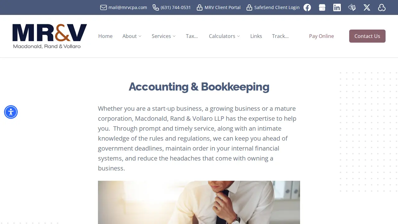 Macdonald, Rand & Vollaro CPA's LLP page
