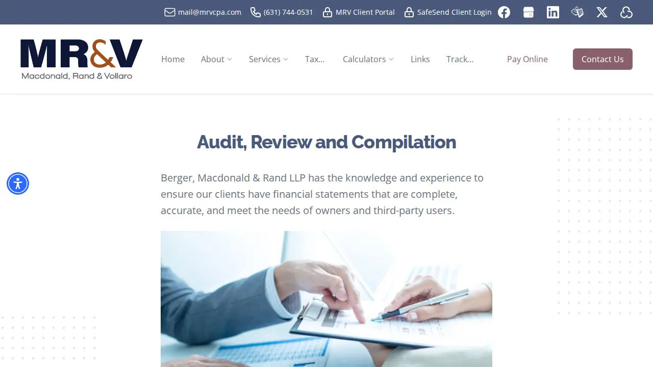 Macdonald, Rand & Vollaro CPA's LLP page