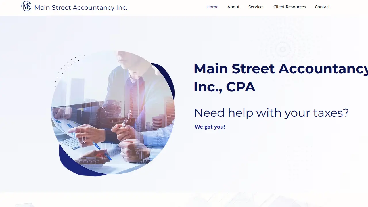 Main Street Accountancy, Inc., CPA