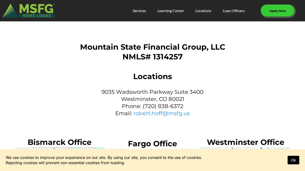 Mountain State Financial Group page