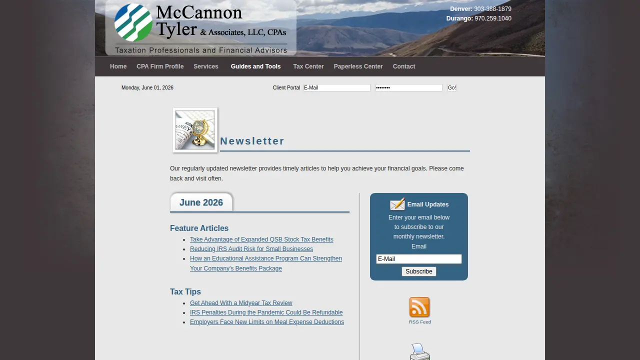 Mc Cannon Tyler & Associates LLC page