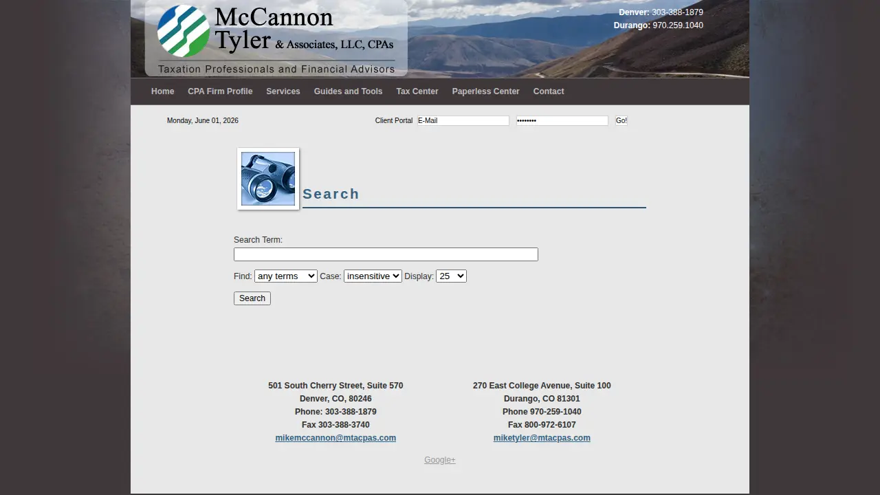 Mc Cannon Tyler & Associates LLC page