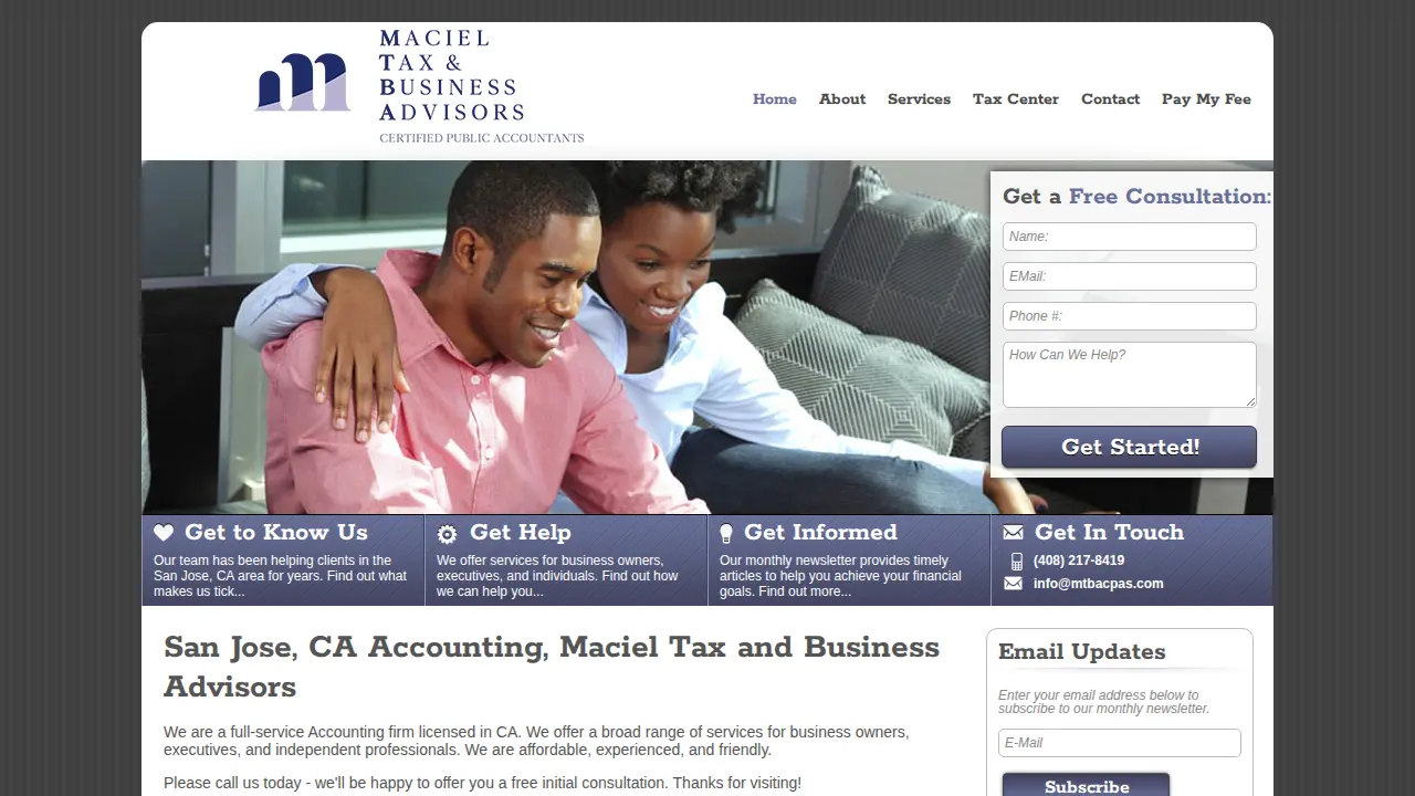 Maciel Tax & Business Advisors, CPAs page