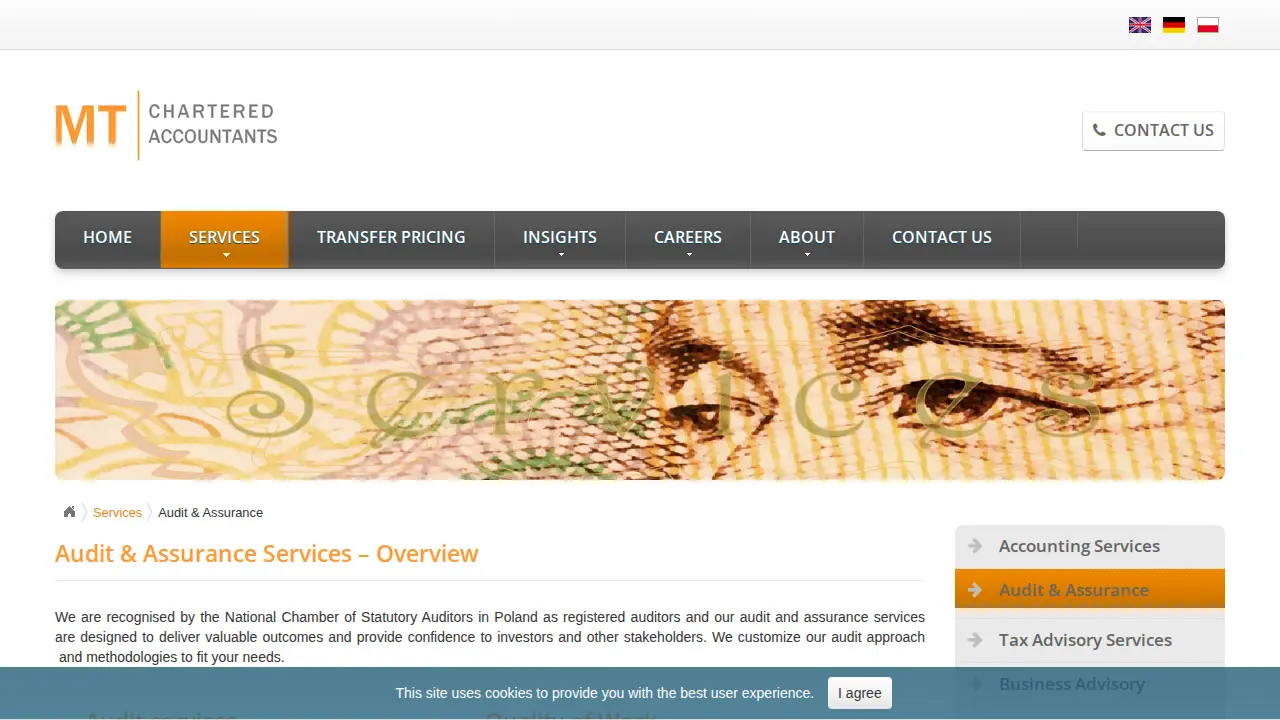 MT Chartered Accountants Sp. z o.o. - usługi księgowe Warszawa page