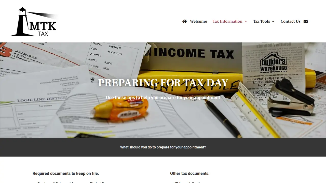MTK Tax & Accounting page