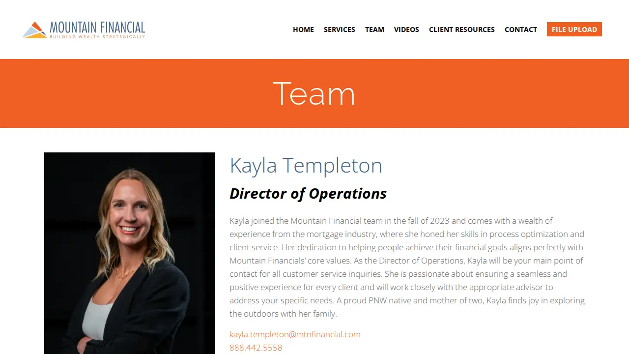 Mountain Financial, LLC page
