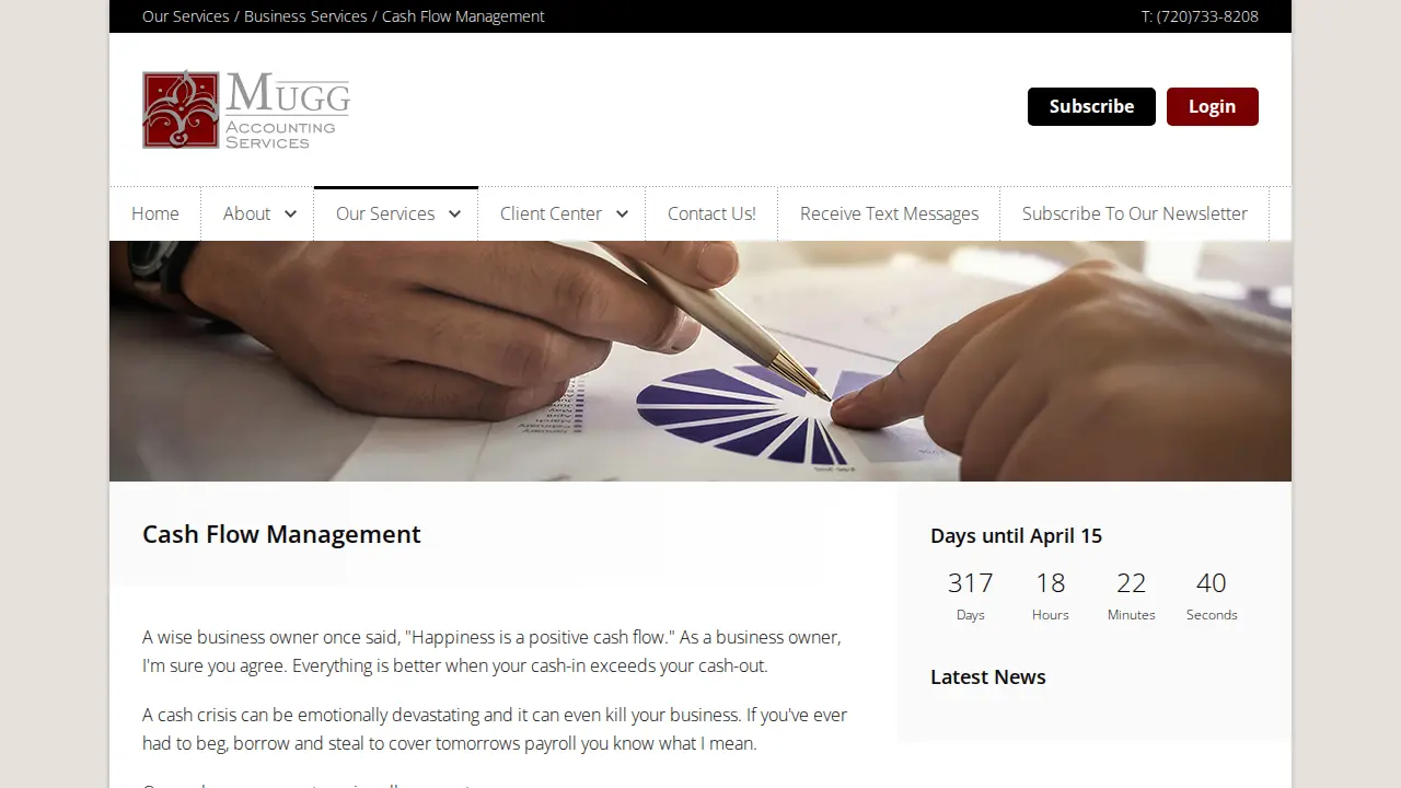 mugg accounting page