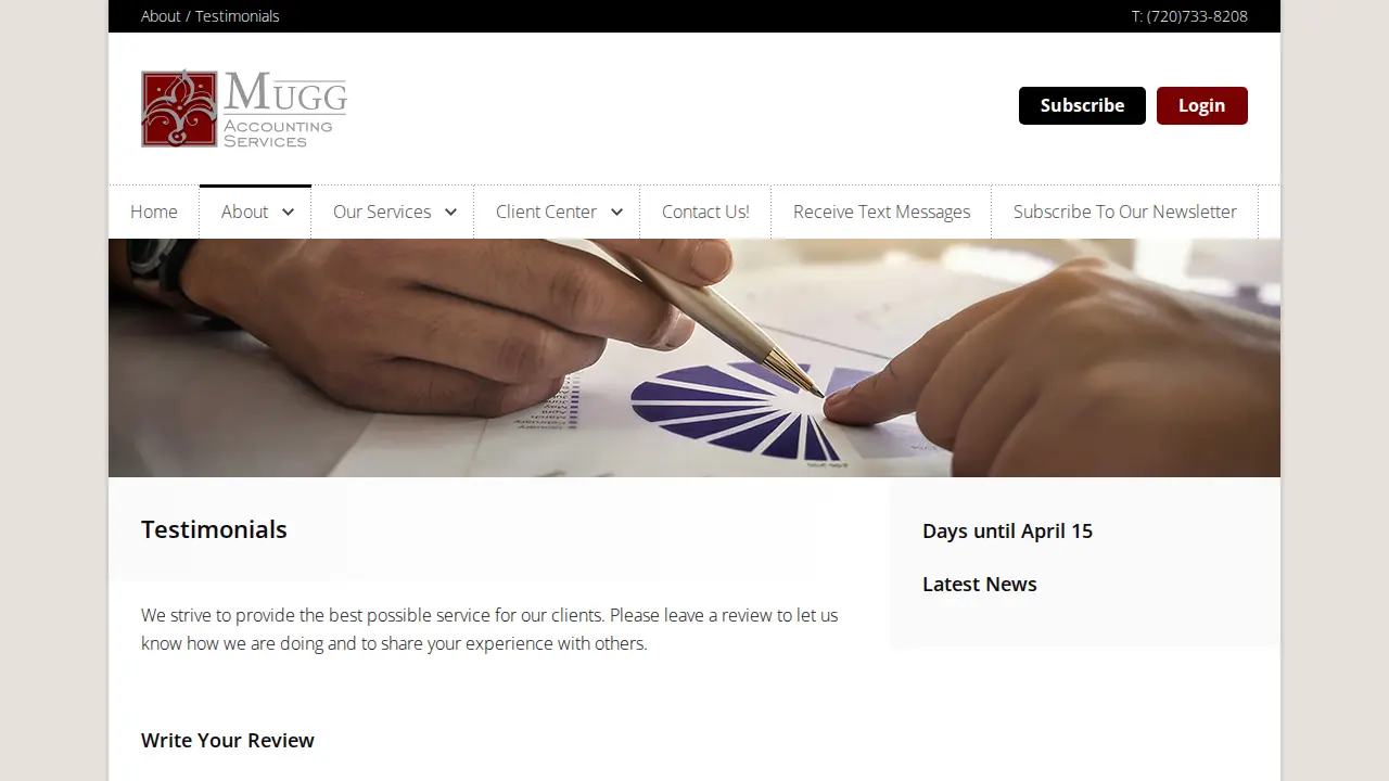 mugg accounting page