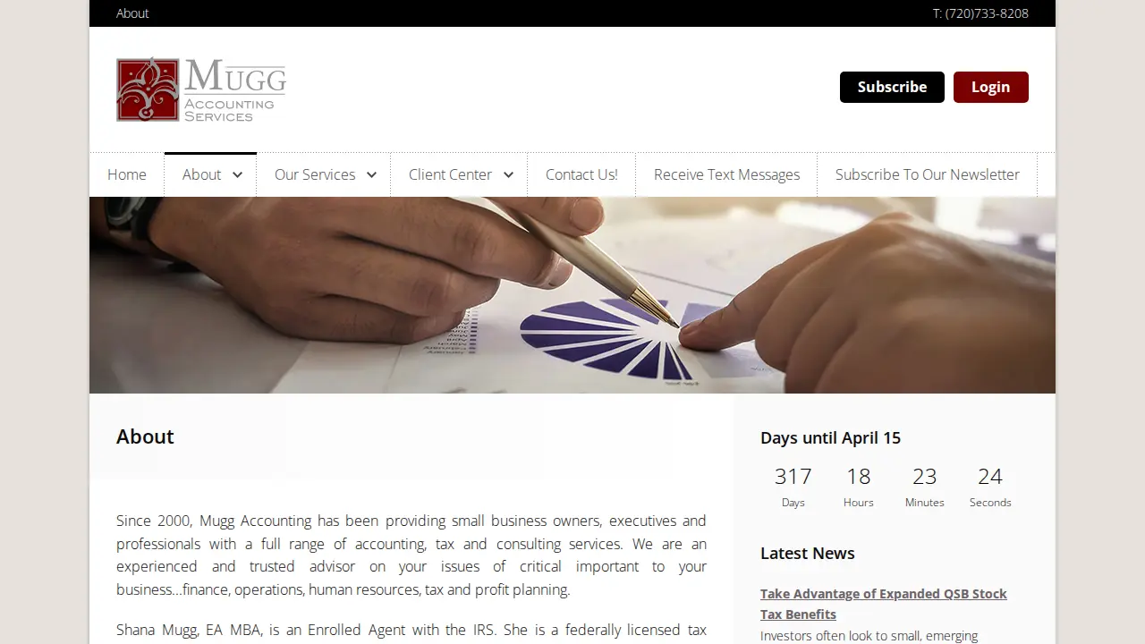 mugg accounting page
