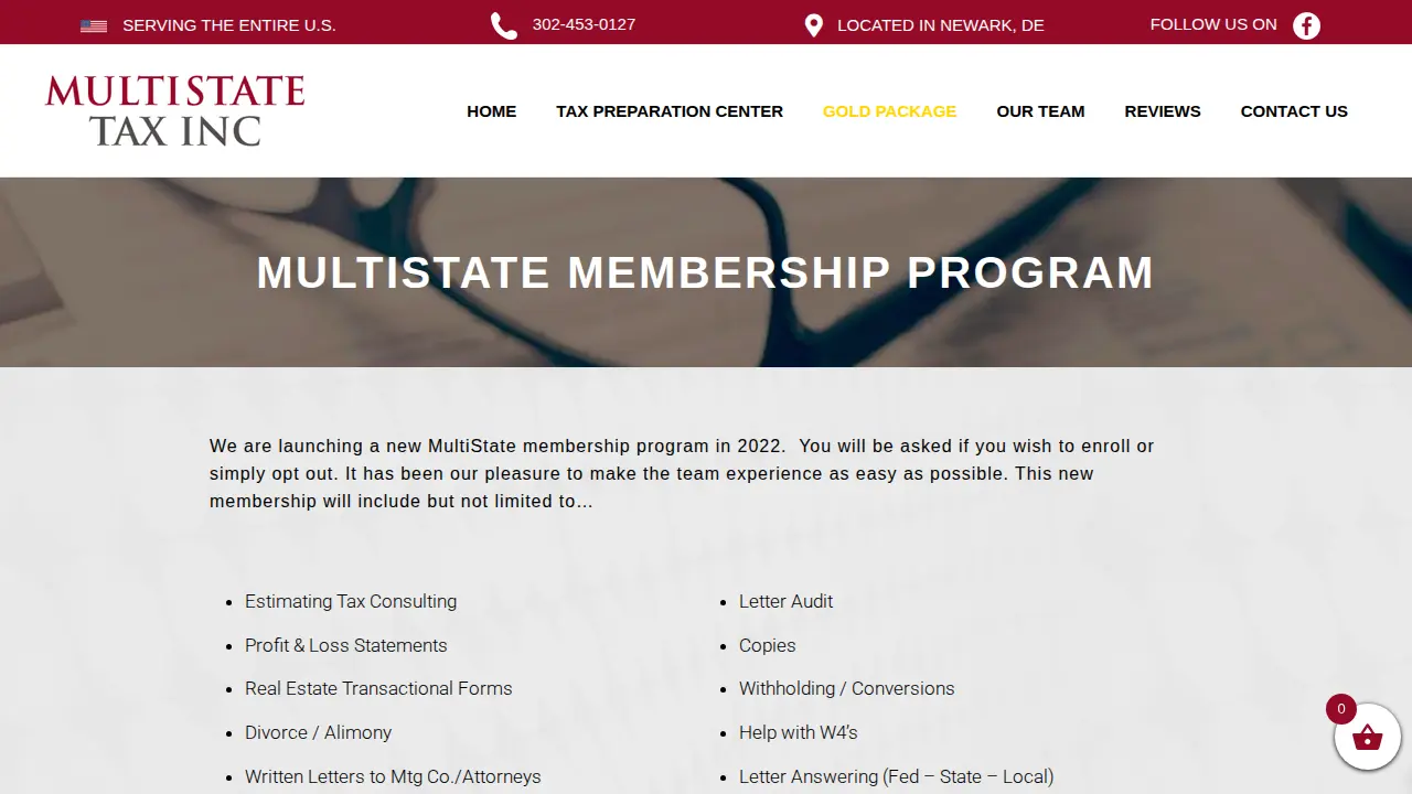 Multi State Tax Inc page