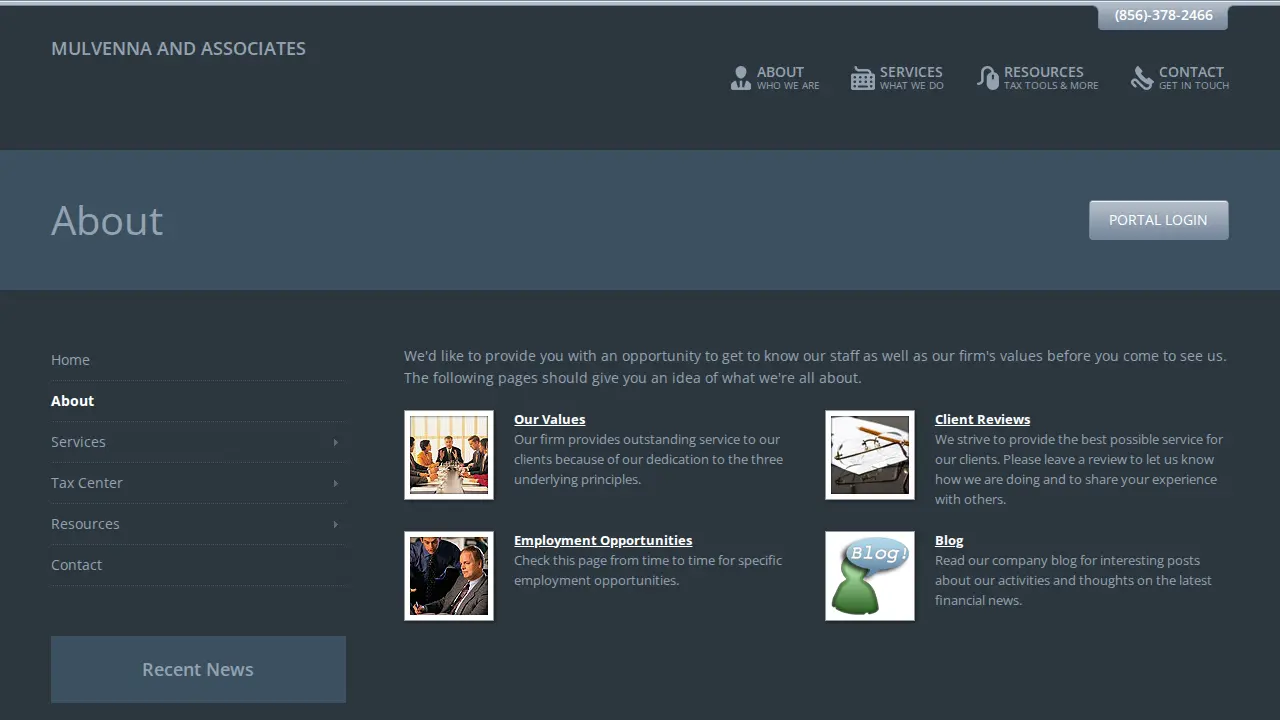 Mulvenna and Associates page