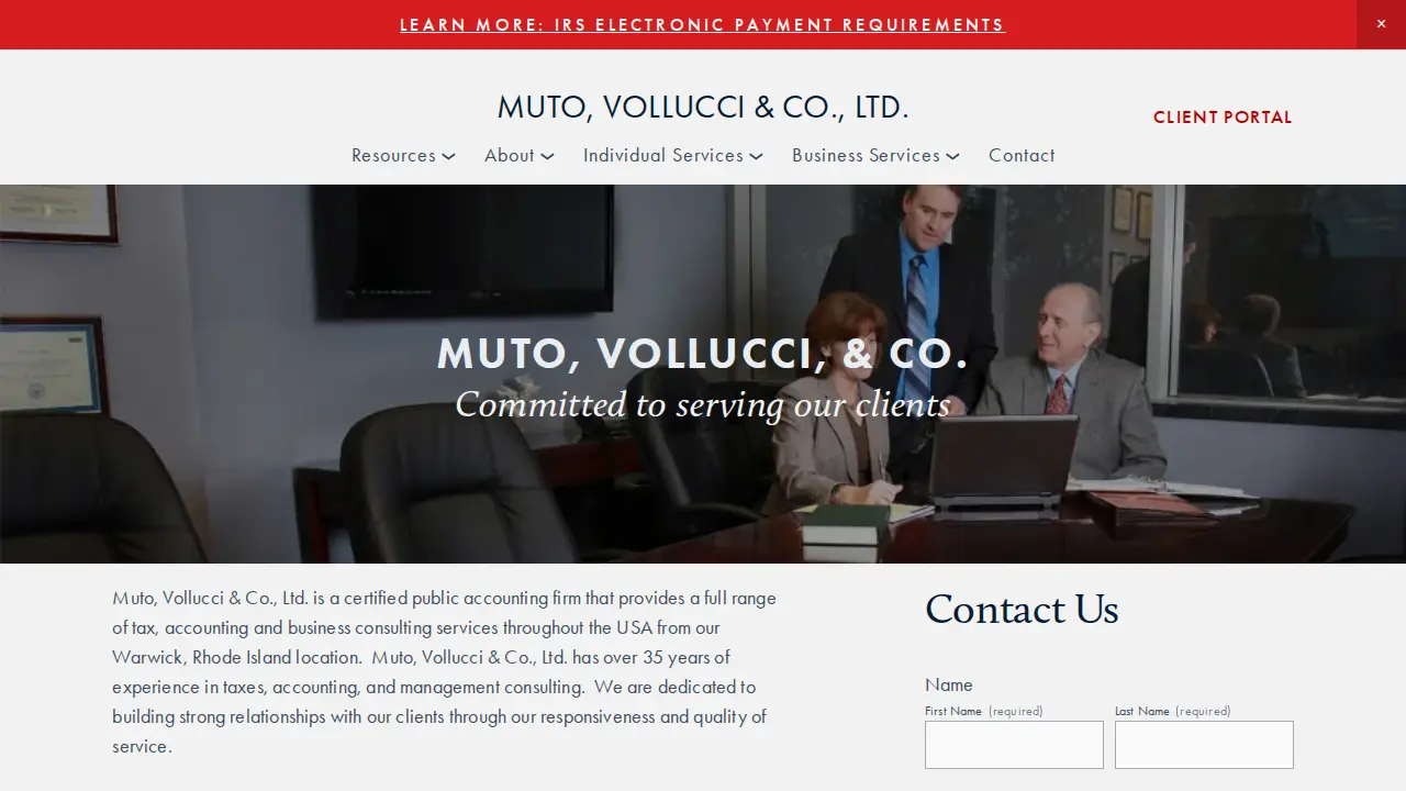 Muto, Vollucci & Co., Ltd. page