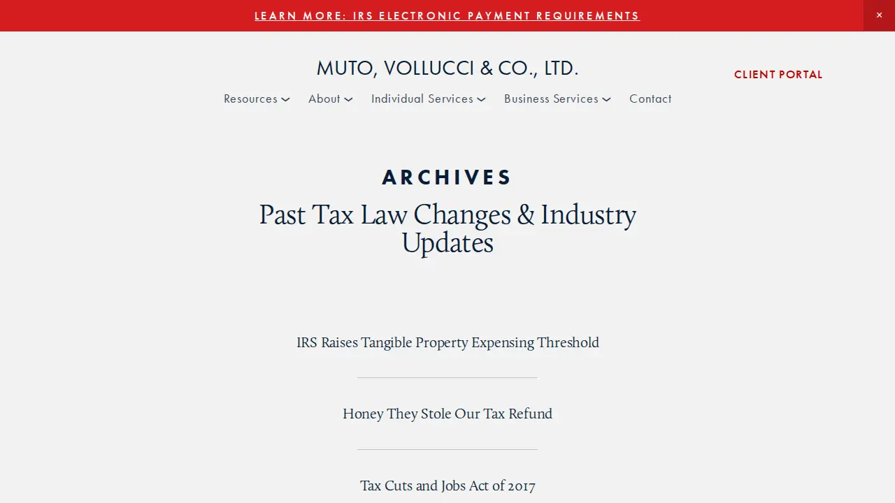 Muto, Vollucci & Co., Ltd. page