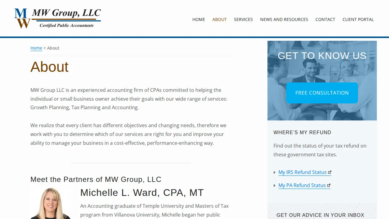 MW Group LLC page