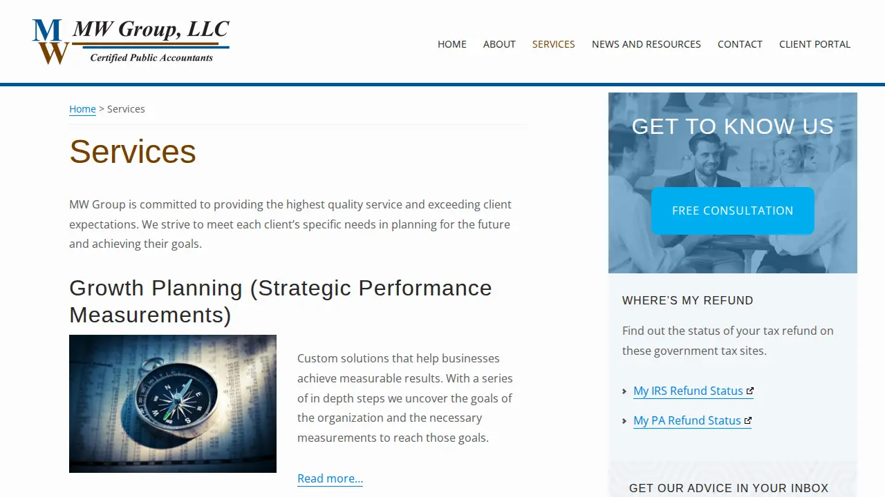 MW Group LLC page