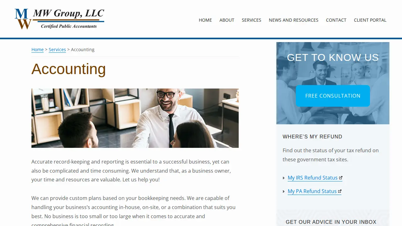 MW Group LLC page
