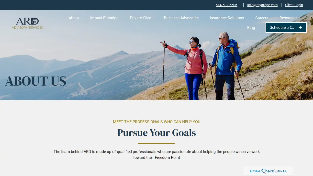 Advanced Retirement Design page