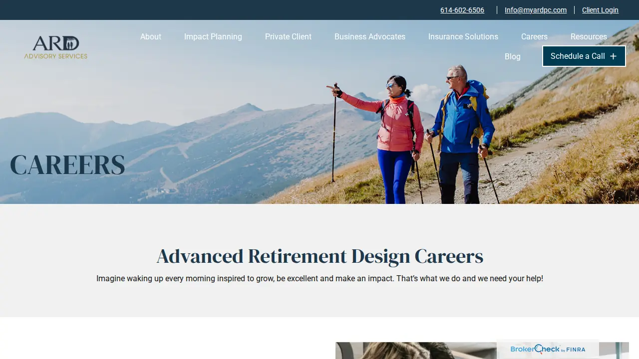 Advanced Retirement Design page
