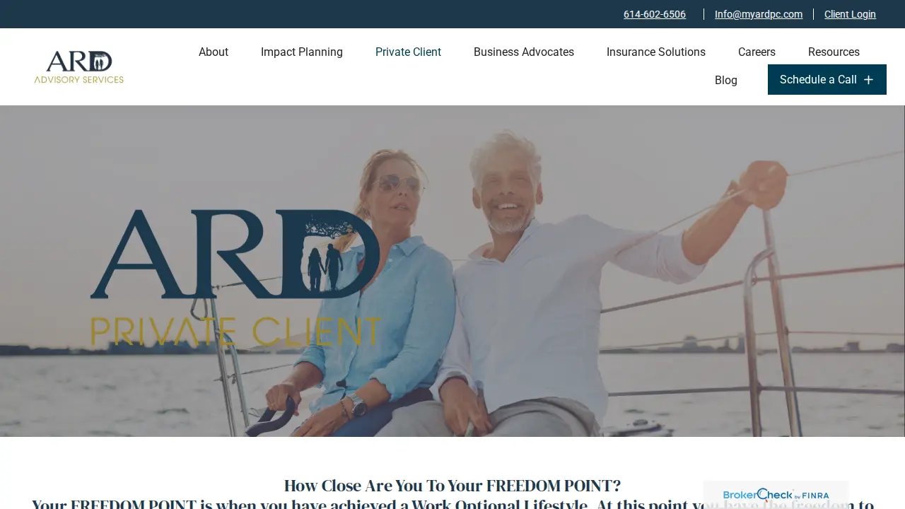 Advanced Retirement Design page