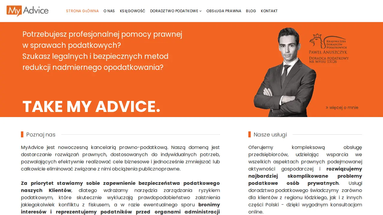 Kancelaria doradcy podatkowego website