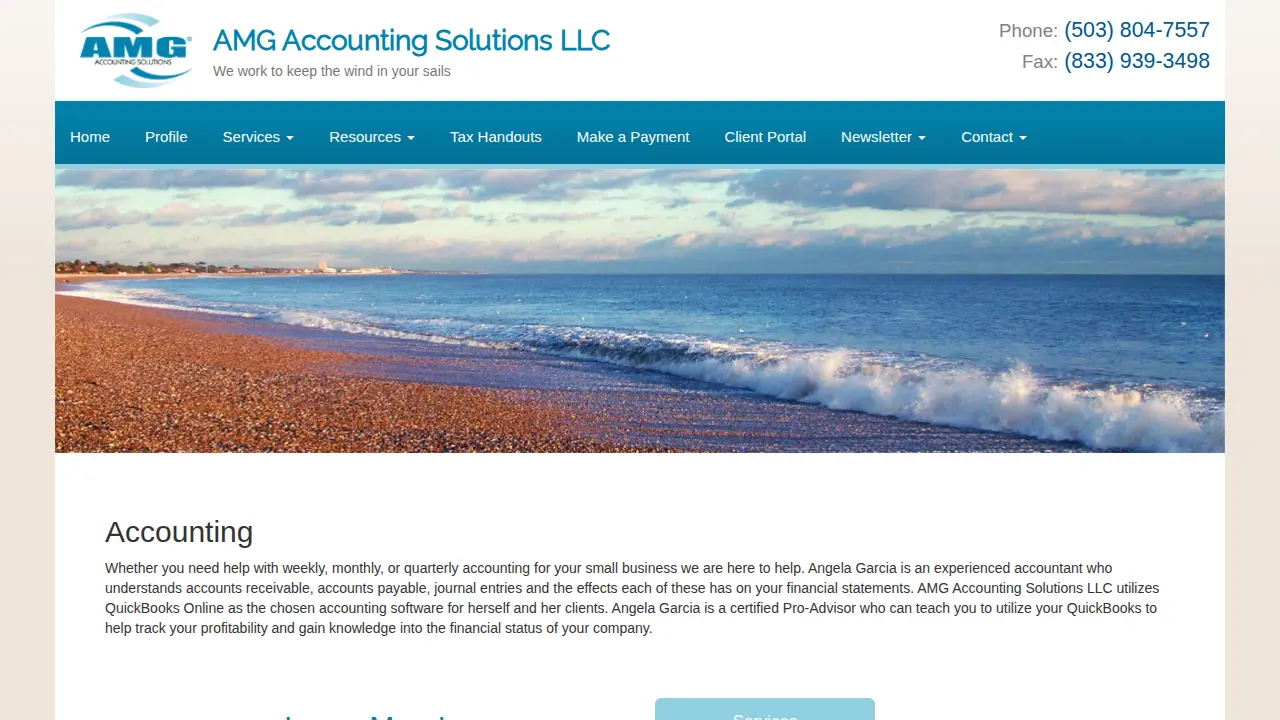 AMG Accounting Solutions LLC page
