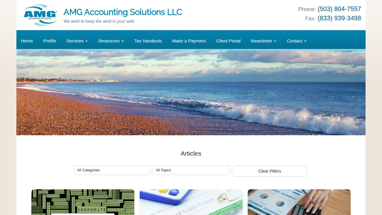 AMG Accounting Solutions LLC page