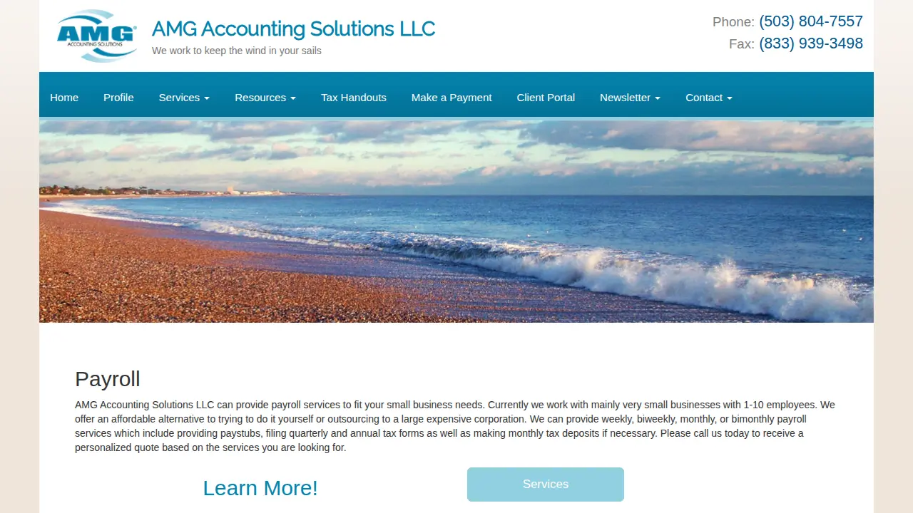 AMG Accounting Solutions LLC page