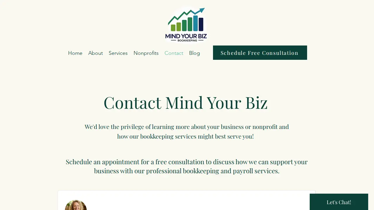 Mind Your Biz, LLC page