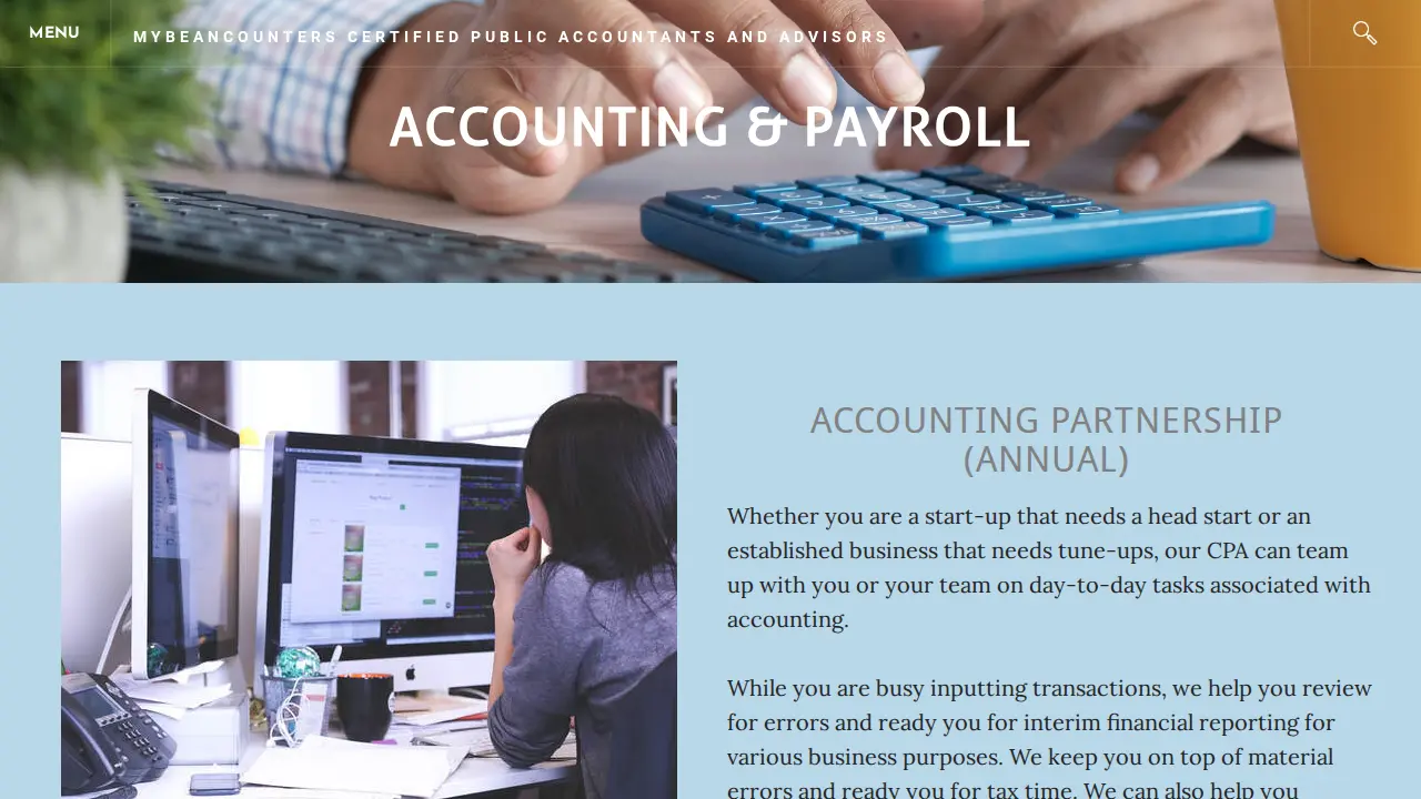 myBeancounters CPAs page