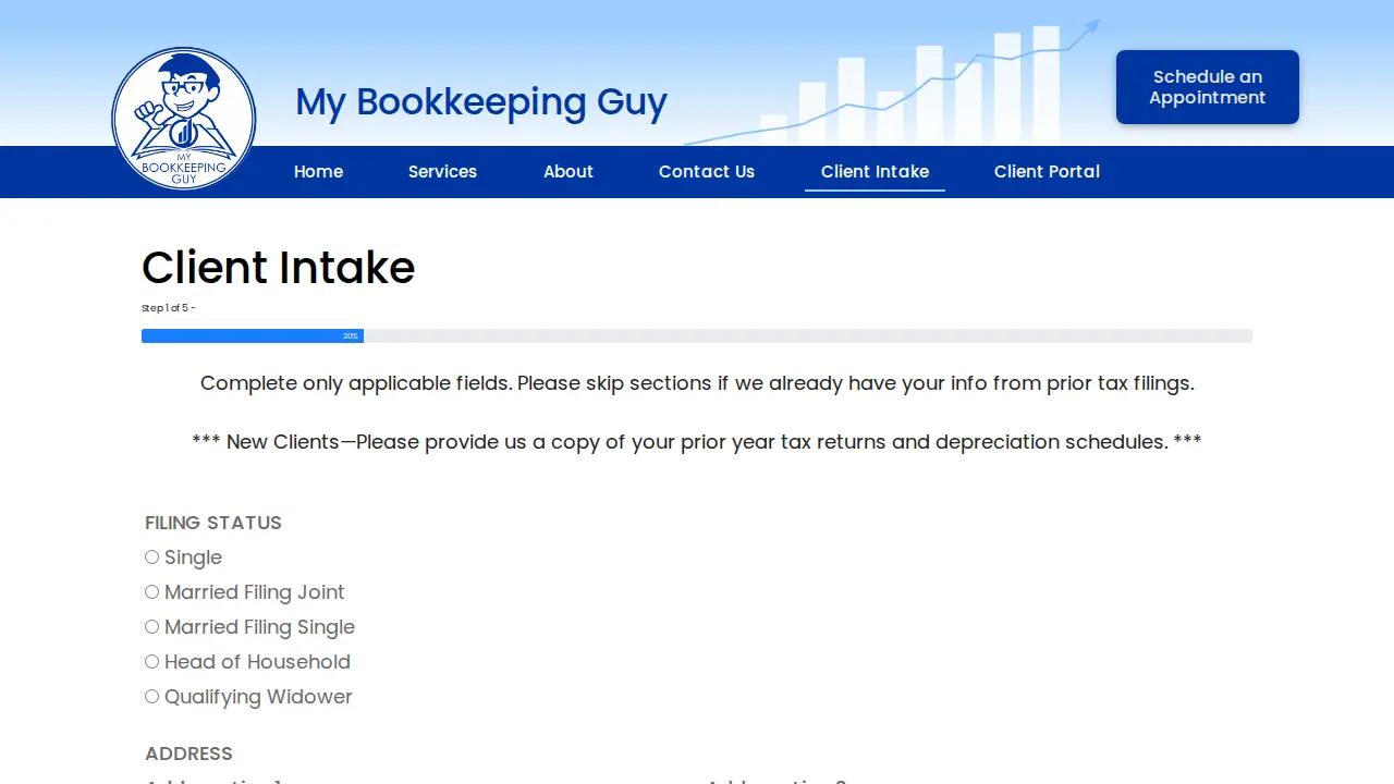 My Bookkeeping Guy page