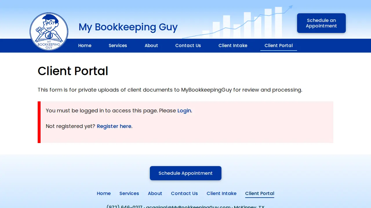 My Bookkeeping Guy page