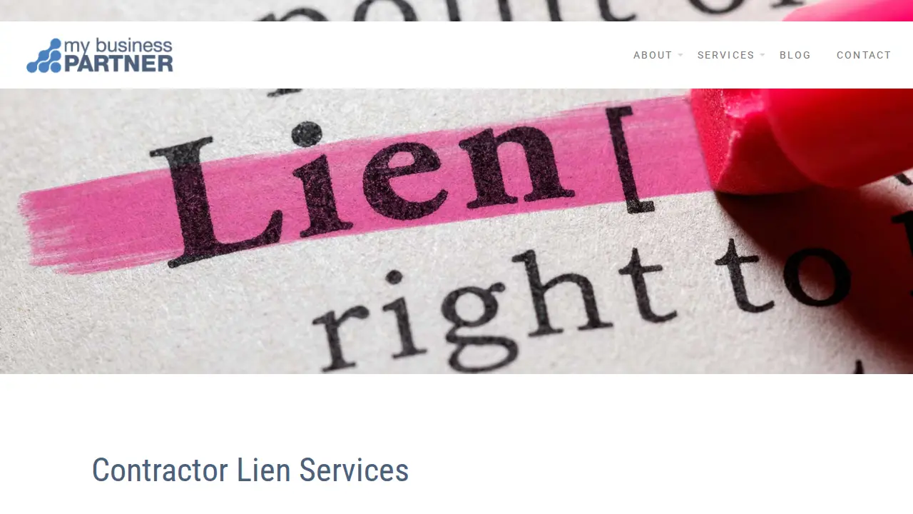 My Business Partner page