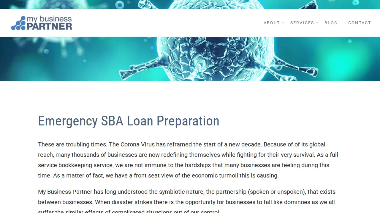 My Business Partner page