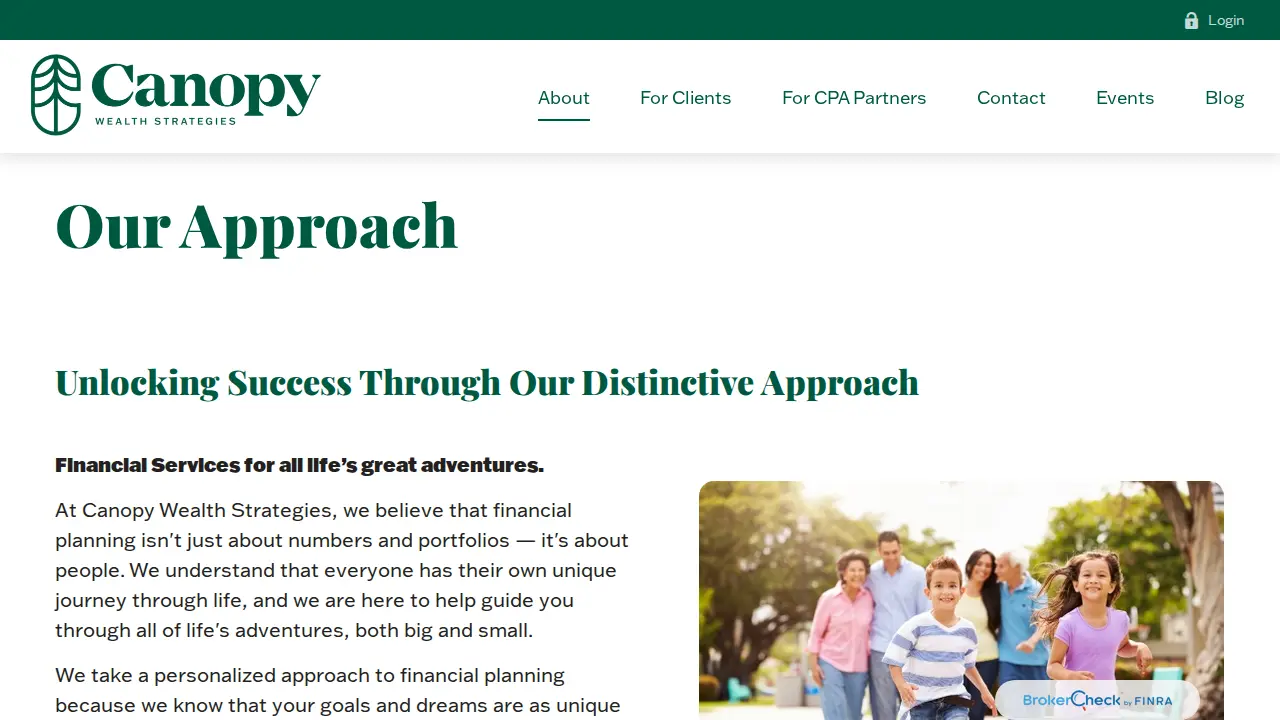 Canopy Wealth Strategies page